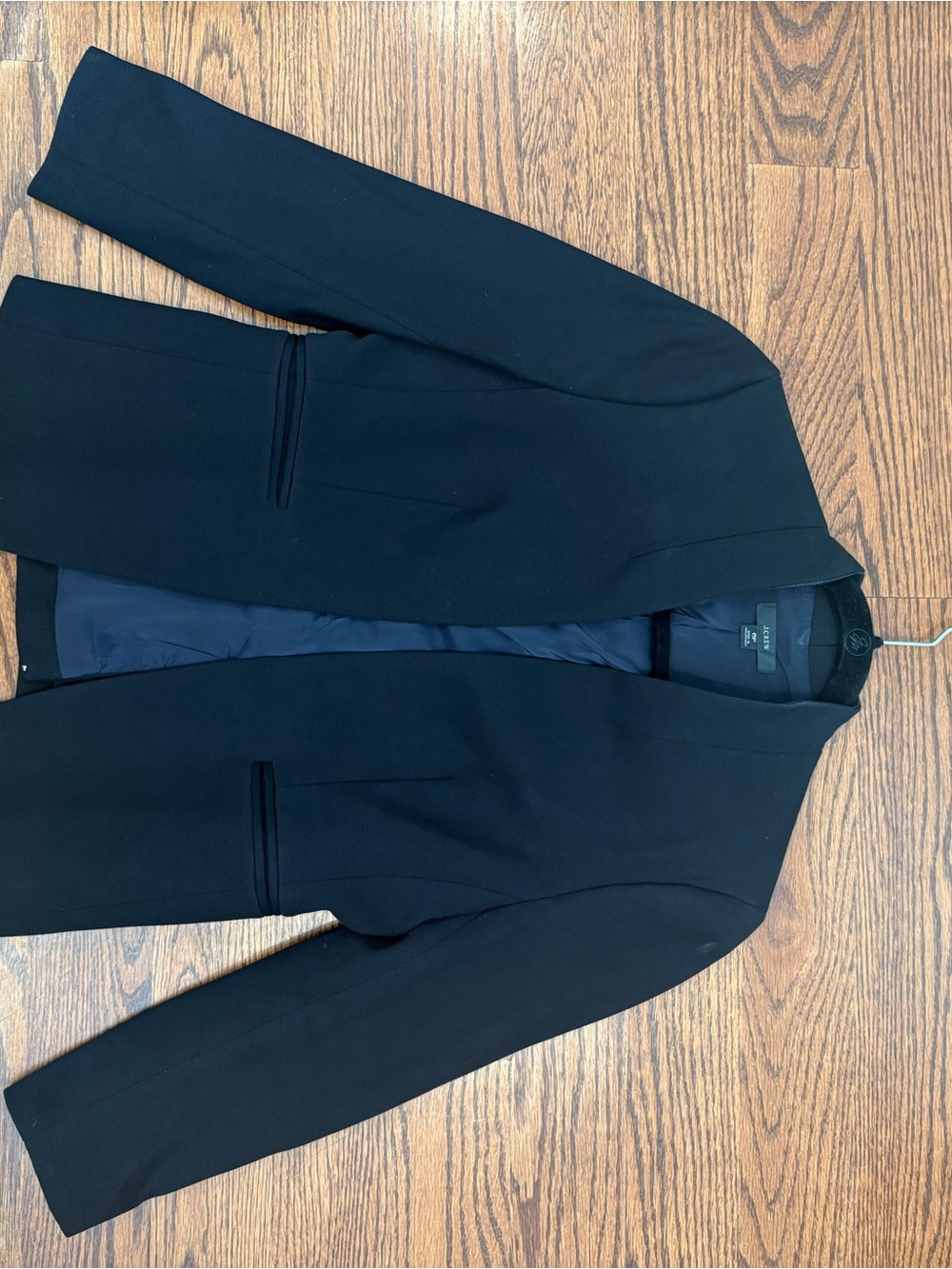 J. Crew Black Collarless Blazer